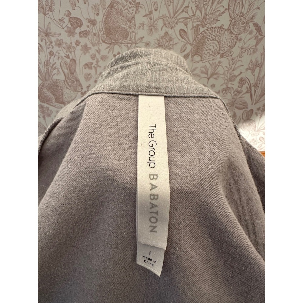 Babaton The Group Grey Cotton Wool Oversized Button-Up Shirt - Picture 9 of 9